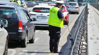 Wypadek na moście Łazienkowskim