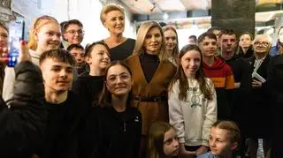 Ołena Zełenska odwiedziła Muzeum Powstania Warszawskiego