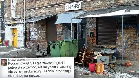 Legia: potępiamy, ale to sprawa dla organów ścigania