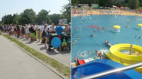 Nowy park wodny otwarty. "Ogromna kolejka"