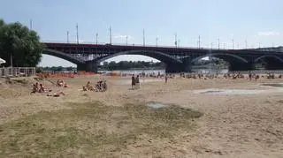 Warszawiacy na plaży