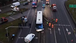 Wypadek z udziałem autokaru