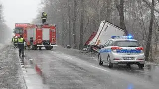 Wypadek na DK50 na wysokości miejscowości Rządza