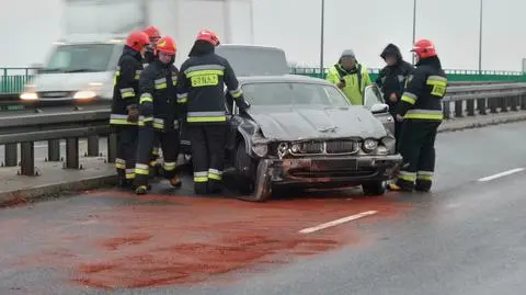 Jaguar rozbity na Poleczki