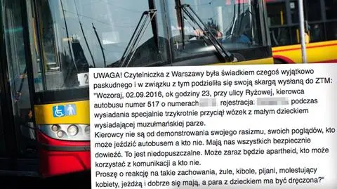 "Trzykrotnie przyciął wózek z dzieckiem muzułmańskiej parze"