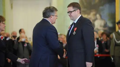 Jan Ołdakowski z Krzyżem Oficerskim