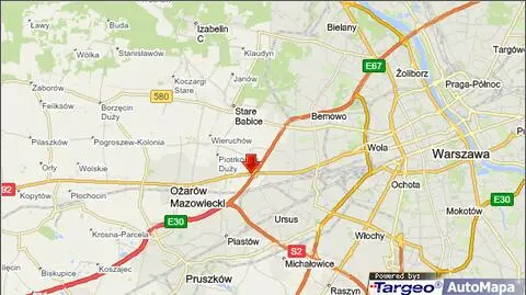 Korek na S8, zderzenie transportera z kia