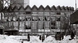 Zniszczona Rotunda po wybuchu