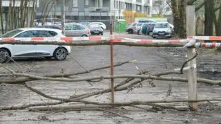 Zablokowane przejście na Człuchowskiej