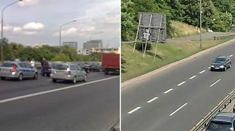 Rozbite samochody i korek na Trasie Łazienkowskiej