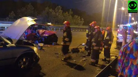 Ranni w zderzeniu na moście Siekierkowskim