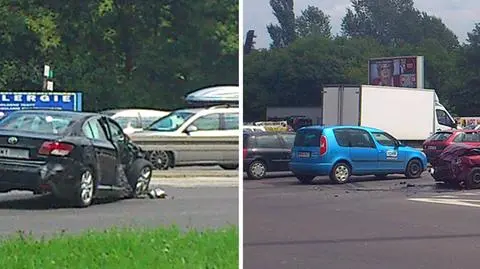 Dwie osoby ranne w wypadku na Modlińskiej