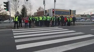 Protest w Łomiankach