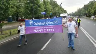 Protest ojców w Śródmieściu