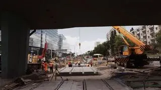 Budowa linii tramwajowej na Kasprzaka 