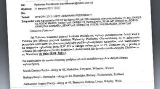 Mail został wysłany do kilkunastu osób fot. tvn24.pl