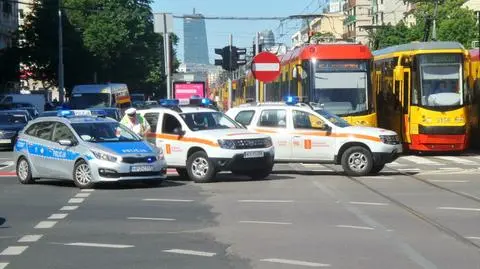 Tramwaj potrącił pieszą na Grójeckiej