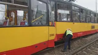 Zderzenie dwóch tramwajów na Woli