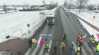 Protest rolników na krajowej "50"