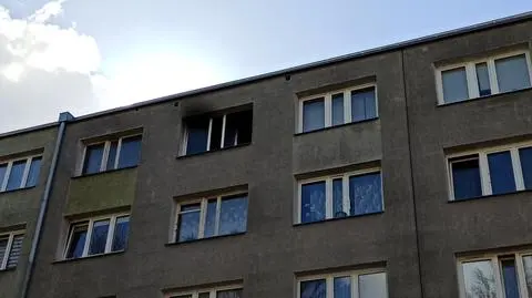 Pożar w bloku na Bielanach. Nie żyje kobieta
