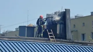 Pożar w restauracji na Mokotowie