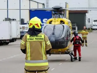 Wypadek podczas robót w Piasecznie 