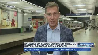 Na dworcu Warszawa Środmieście urodziło się dziecko