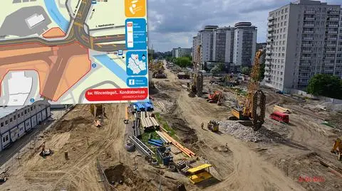 Pracowite wakacje na budowie metra. Zmiany na Bródnie
