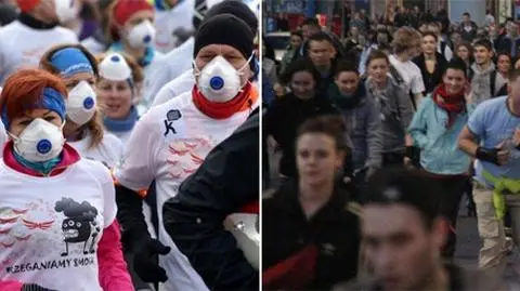 Dziś bieg w maskach i nocne rolki. Jutro maraton. Będzie ciężko