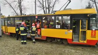 Zderzenie tramwajów na Odrowąża