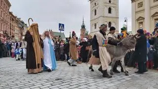 Orszak Trzech Króli na placu Zamkowym