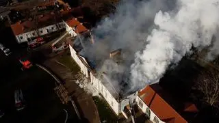 Pożar pałacu w Korczewie