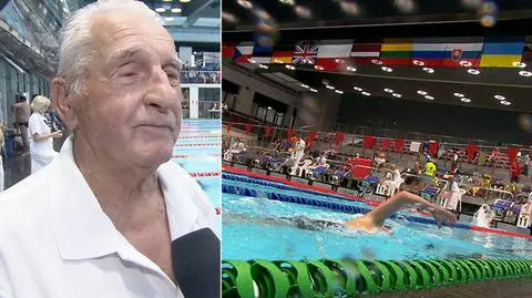 Ma prawie 100 lat i pobił rekord Europy. "Pływałem już przed wojną"