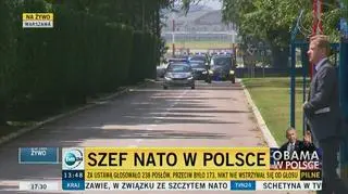 Przejazd szefa NATO do Belwederu