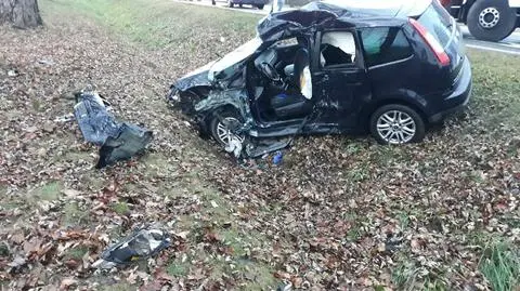 Poważny wypadek na krajowej "50"