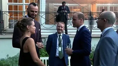 Książę William, Gortat, Bachleda-Curuś. Pogawędka podczas garden party