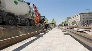 Budowa linii tramwajowej na Kasprzaka