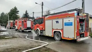 Pożar wybuchł w domu jednorodzinnym