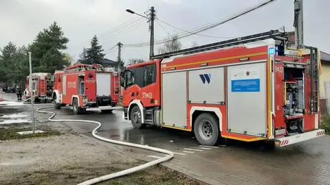 Pożar wybuchł w domu jednorodzinnym