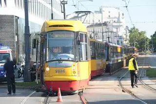 Potrącenie rowerzystki przez tramwaj