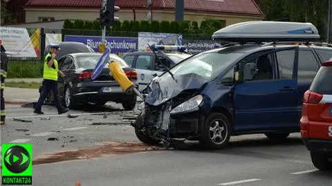 Wypadek na Mokotowie.  Trzeci raz w tym samym miejscu 