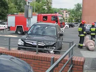 Potrącenie na terenie centrum handlowego