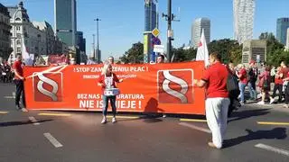 Protest uczestników sądów i prokuratury