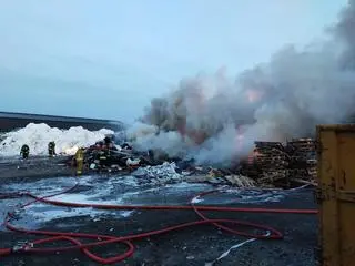 Pożar w miejscowości Nowy Modlin 