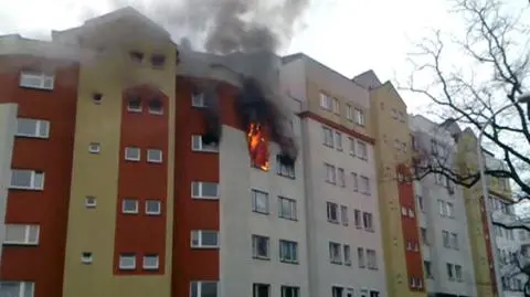 Pożar mieszkania na Ochocie