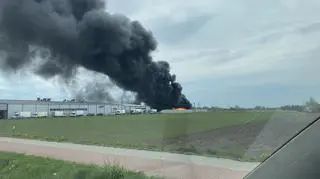 Pożar w miejscowości Zielonki-Parcela 