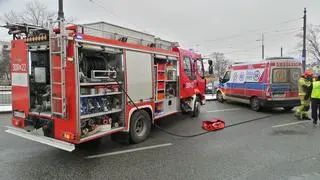 Pożar samochodu na Grochowskiej