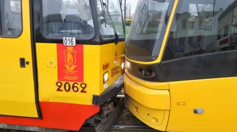 Kolizja dwóch tramwajów na Pradze Południe