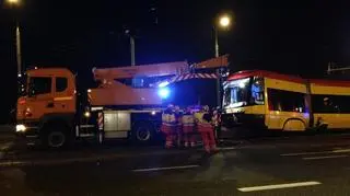 Zderzenie dwóch tramwajów na placu Grunwaldzkim