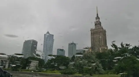Grzmiało na Mazowszu, w Warszawie padało